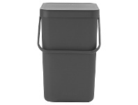 LivingStyles Brabantia Sort & Go Waste Bin, 25 Litre, Grey offer