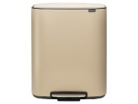 LivingStyles Brabantia BO Pedal Waste Bin, 30/30 Litre, Mineral Golden Beach offer