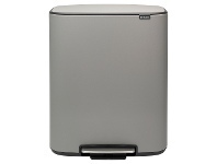 LivingStyles Brabantia BO Pedal Waste Bin, 60 Litre, Mineral Concrete Grey offer