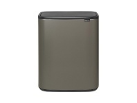 LivingStyles Brabantia BO Touch Waste Bin, 60 Litre, Platinum offer