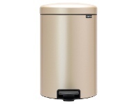 LivingStyles Brabantia NewIcon Pedal Waste Bin, 20 Litre, Champagne offer