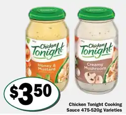 Friendly Grocer Chicken Tonight Cooking Sauce Varieties offer