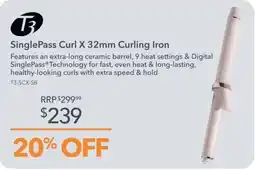 Shaver Shop T3 SinglePass Curl X 32mm Curling Iron offer