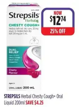 Wizard Pharmacy Strepsils Herbal Chesty Cough+ Oral Liquid offer