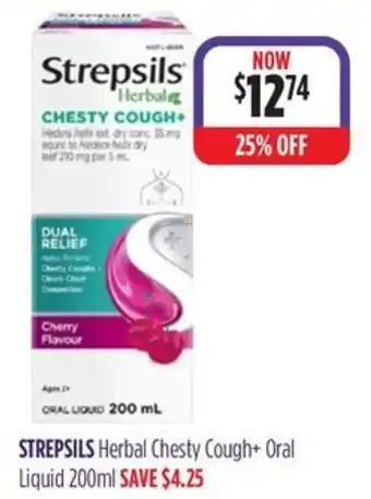 Strepsils Herbal Chesty Cough+ Oral Liquid