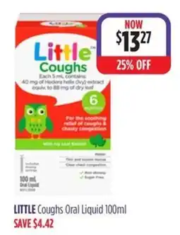 Wizard Pharmacy Little Coughs Oral Liquid offer