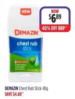 Wizard Pharmacy Demazin Chest Rub Stick offer
