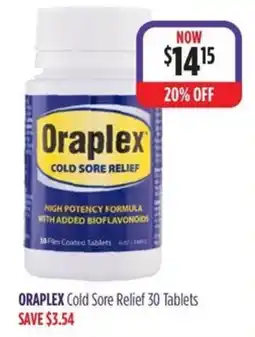 Wizard Pharmacy Oraplex Cold Sore Relief offer