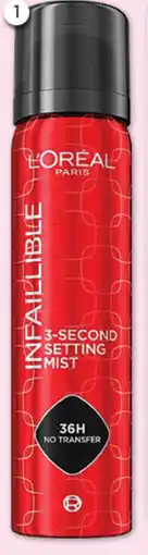 Good Price Pharmacy L'Oréal Infallible 3-Second Setting Mist Spray offer