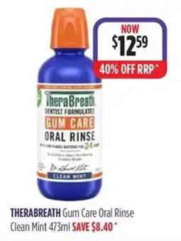 Wizard Pharmacy TheraBreath Gum Care Oral Rinse Clean Mint offer