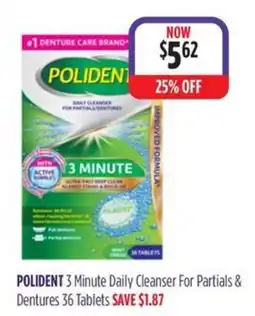 Wizard Pharmacy Polident 3 Minute Daily Cleanser For Partials & Dentures offer