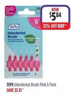 Wizard Pharmacy TePe Interdental Brush Pink 6 Pack offer