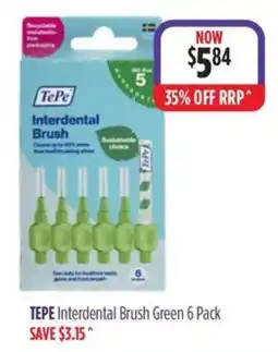 Wizard Pharmacy TePe Interdental Brush Green offer