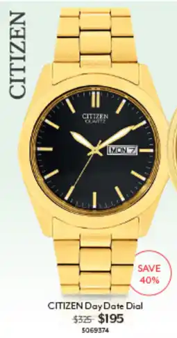 Angus & Coote Citizen Day Date Dial offer