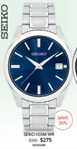 Angus & Coote Seiko 100M WR offer