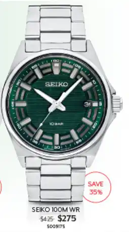 Angus & Coote Seiko 100M WR offer