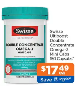 Good Price Pharmacy Swisse Ultiboot Double Concentrate Omega-3 Mini Caps offer