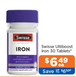 Good Price Pharmacy Swisse Ultiboot Iron offer