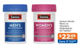 Good Price Pharmacy Swisse Ultivite Men's or Women's Multivitamin offer