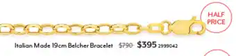 Italian Made 19cm Belcher Bracelet