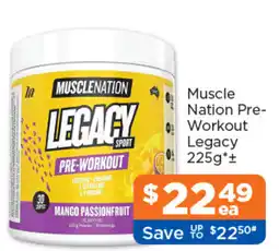 Good Price Pharmacy Muscle Nation Pre-Workout Legacy offer