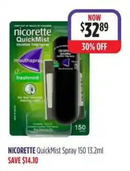 Wizard Pharmacy Nicorette QuickMist Spray offer