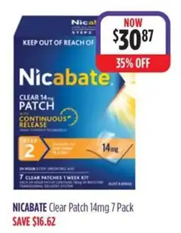 Wizard Pharmacy Nicabate Clear Patch 14mg offer