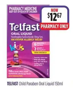 Wizard Pharmacy Telfast Child Paraben Oral Liquid offer