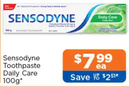 Good Price Pharmacy Sensodyne Toothpaste Daily Care offer
