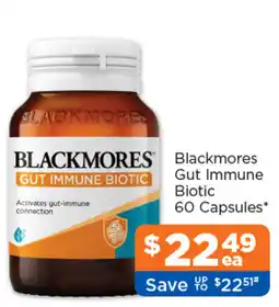 Good Price Pharmacy Blackmores Gut Immune Biotic offer