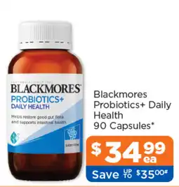Good Price Pharmacy Blackmores Probiotics+ Daily Health offer