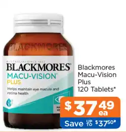 Good Price Pharmacy Blackmores Macu-Vision Plus offer