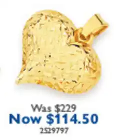 Prouds Heart Pendant offer