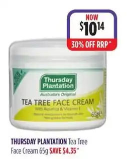 Wizard Pharmacy Thursday Plantation Tea Tree Face Cream offer