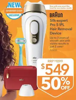 Shaver Shop BRAUN Silk-expert Pro 5 IPL Hair Removal Device offer