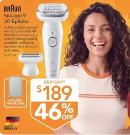 Shaver Shop Braun Silk-epil 9 3D Epilator offer