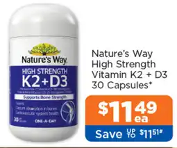 Good Price Pharmacy Nature's Way High Strength Vitamin K2 + D3 offer