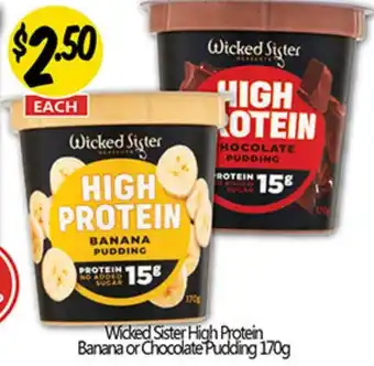 Wicked Sister High Protein Pudding