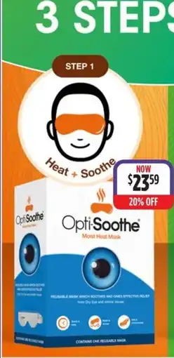 Wizard Pharmacy Opti-Soothe Moist Heat Mask offer