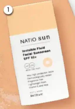 Good Price Pharmacy Natio Sun Invisible Fluid Facial Sunscreen SPF 50 offer