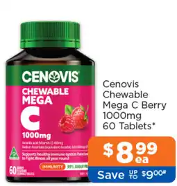 Good Price Pharmacy Cenovis Chewable Mega C Berry offer