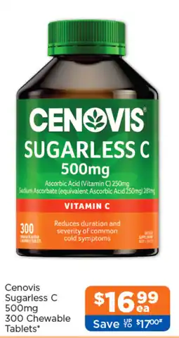 Good Price Pharmacy Cenovis Sugarless C offer