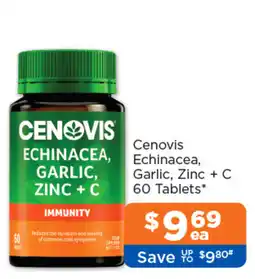 Good Price Pharmacy Cenovis Echinacea, Garlic, Zinc + C offer