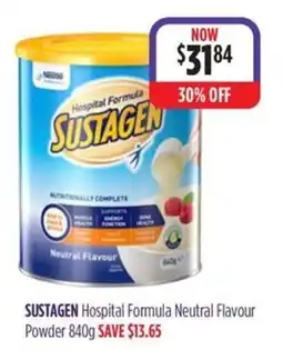 Wizard Pharmacy Sustagen Hospital Formula Neutral Flavour offer