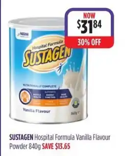 Wizard Pharmacy Sustagen Hospital Formula Vanilla Flavour offer