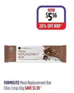 Wizard Pharmacy Formulite Meal Replacement Bar offer