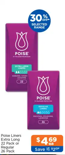 Good Price Pharmacy Poise Liners offer