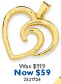 Prouds Heart Pendant offer