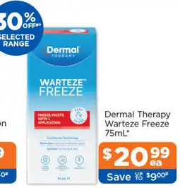 Good Price Pharmacy Dermal Therapy Warteze Freeze offer