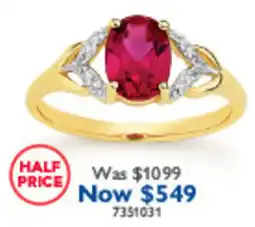 Prouds Ruby Ring offer
